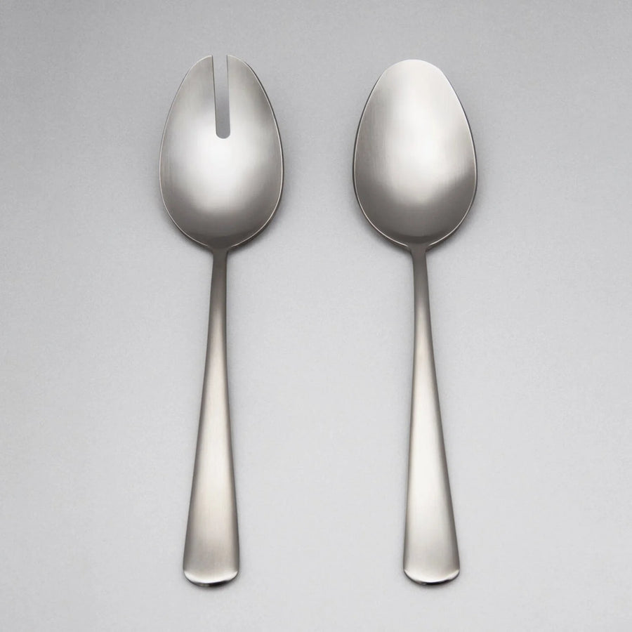 Fable Serving Spoons - Matte Silver