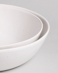 Fable The Low Serving Bowls - Speckled White