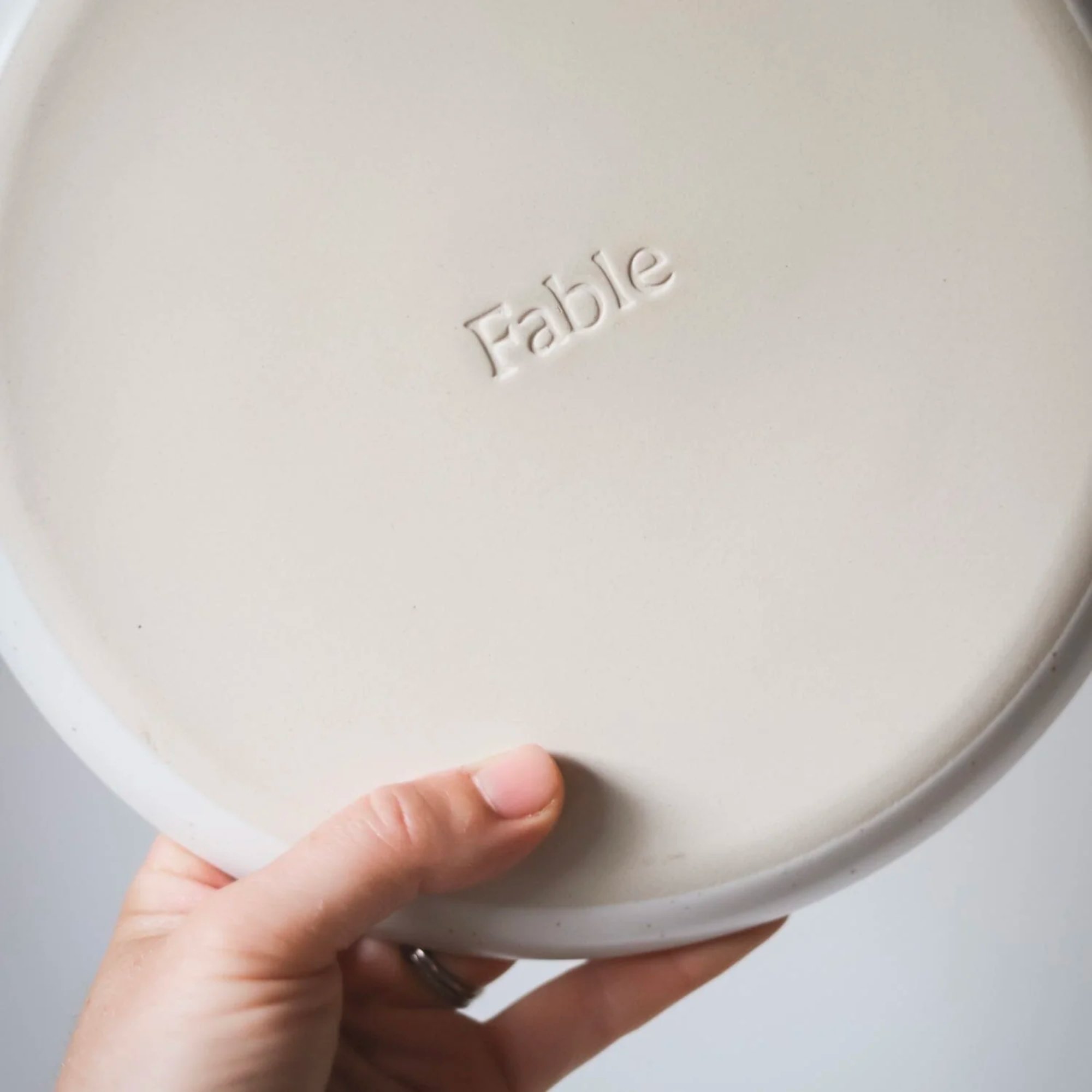 Fable The Low Serving Bowls - Speckled White