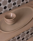 Fable Oval Platter - Desert Taupe