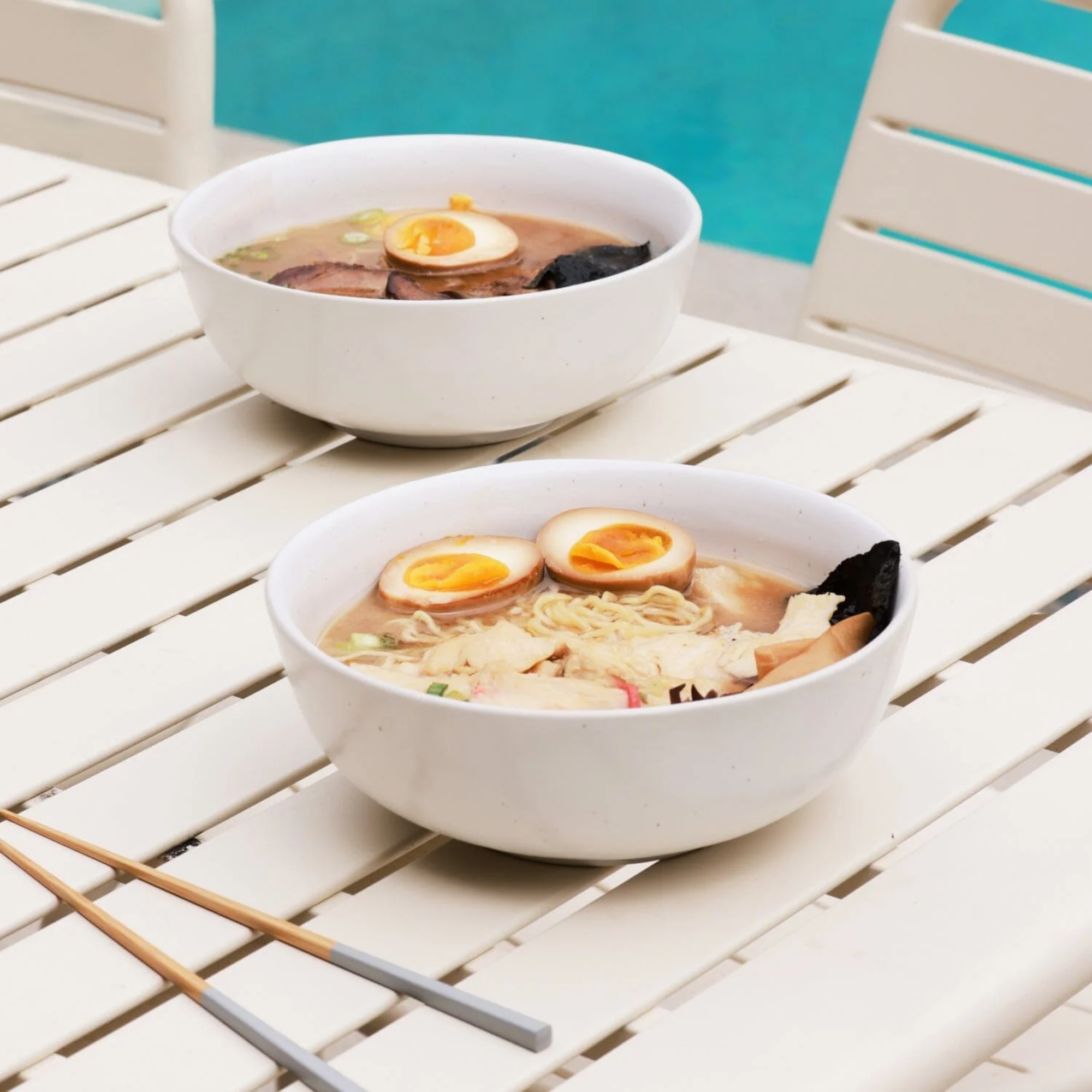 Fable Ramen Bowls - Speckled White