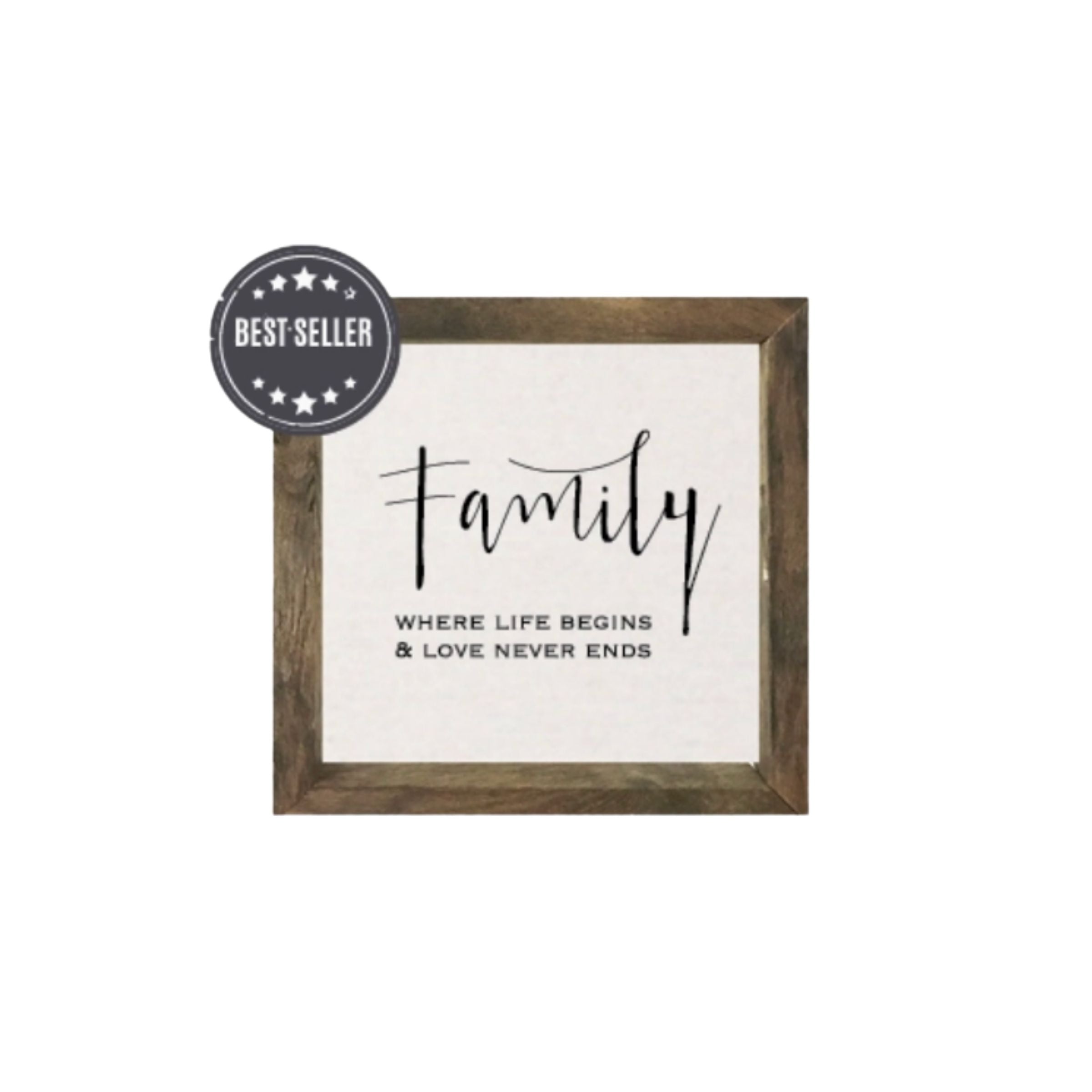 Family Where Life Begins Sign