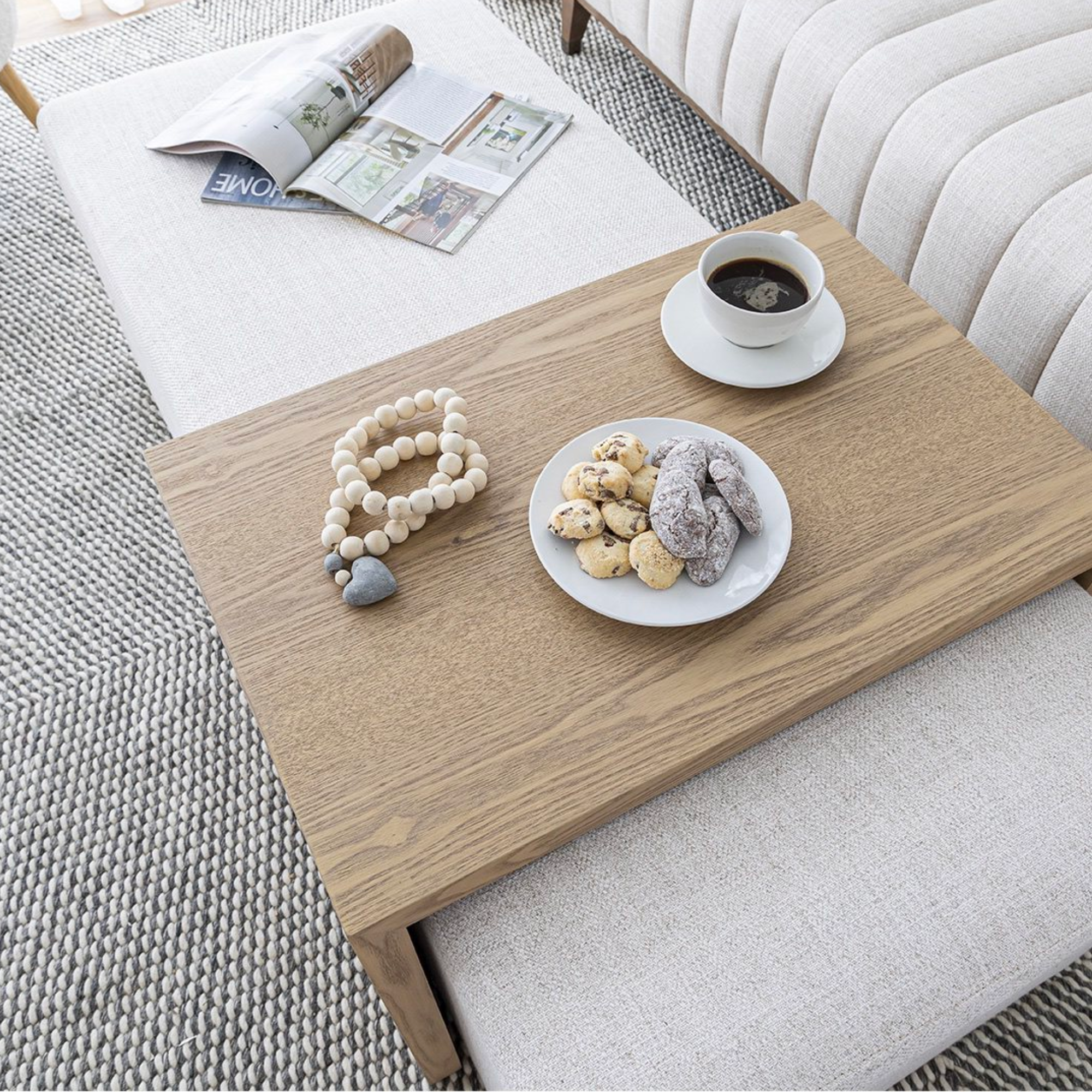 Coffee Table with Ottoman
