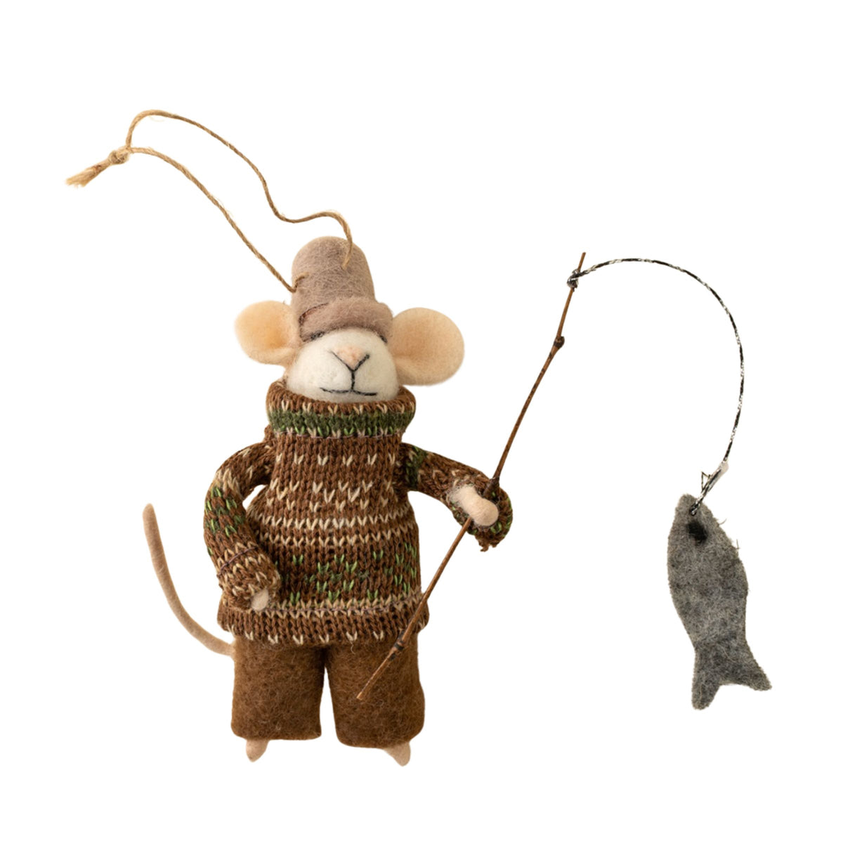 Fisherman Frank Mouse Ornament
