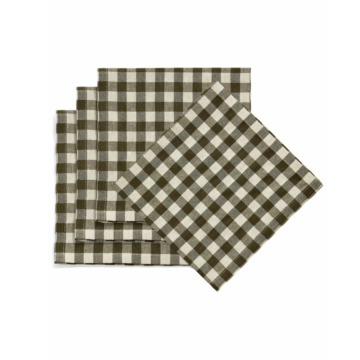 Gingham Napkin Set | Olive