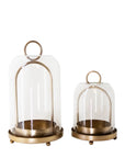 Glass + Gold Cloche