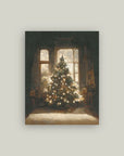 Glowing Christmas Tree Vintage Print