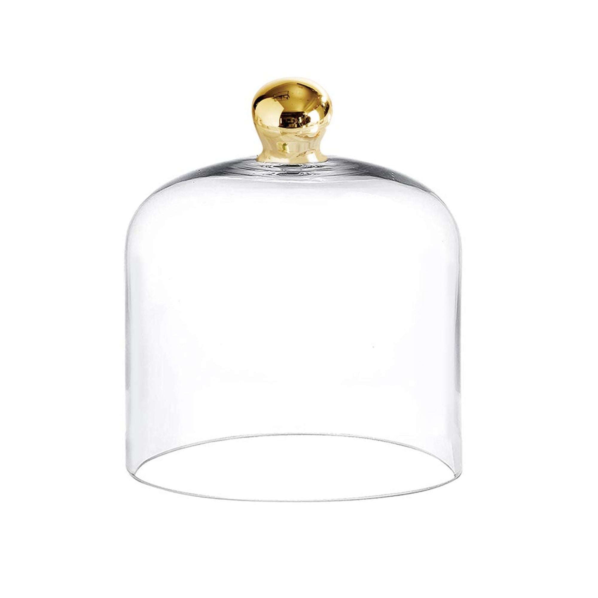 Gold Knob Glass Cloche