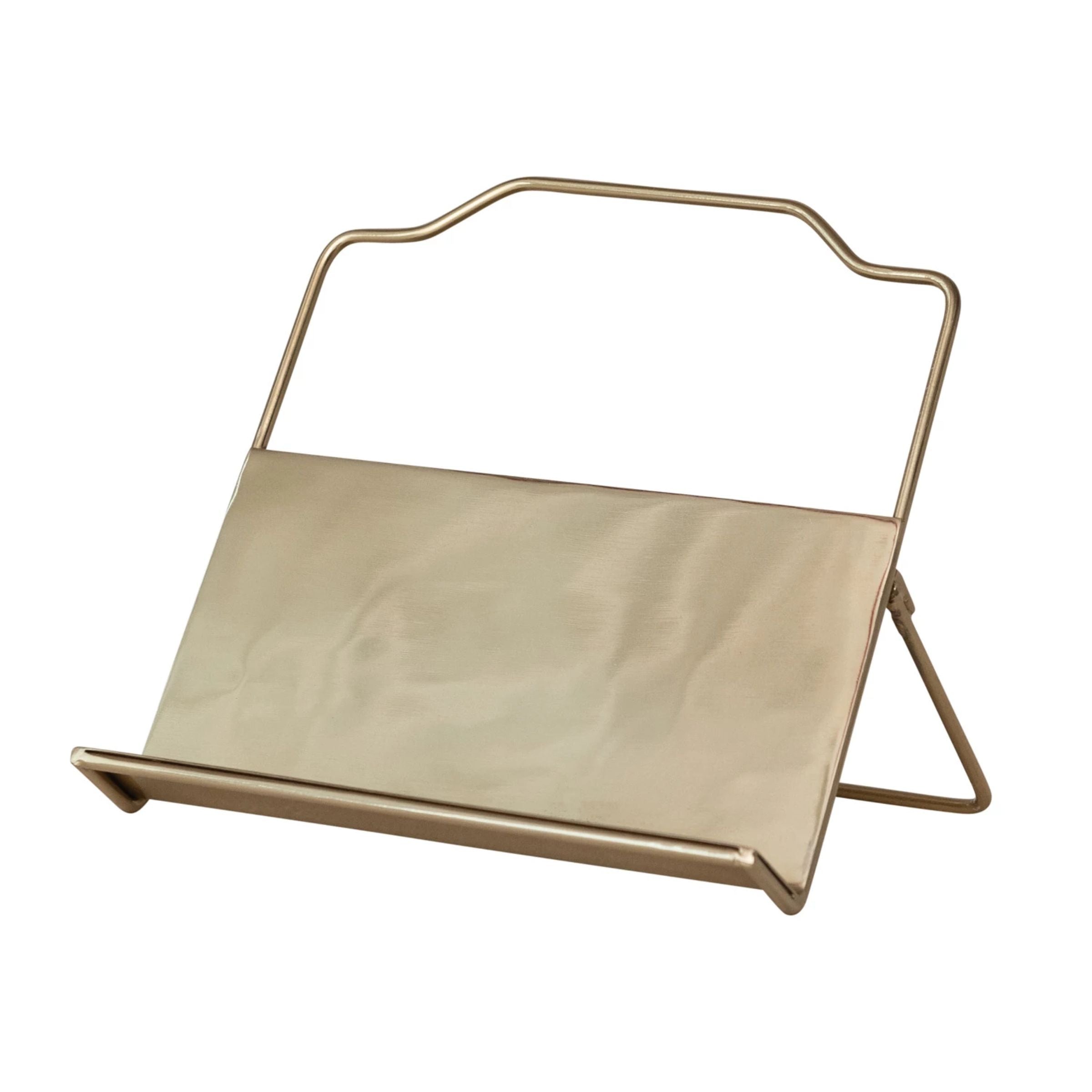 Gold Metal Cookbook Stand