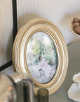 Gold Oval Photo Frame