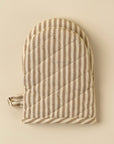 Hampton Stripe Oven Mitt | Sand
