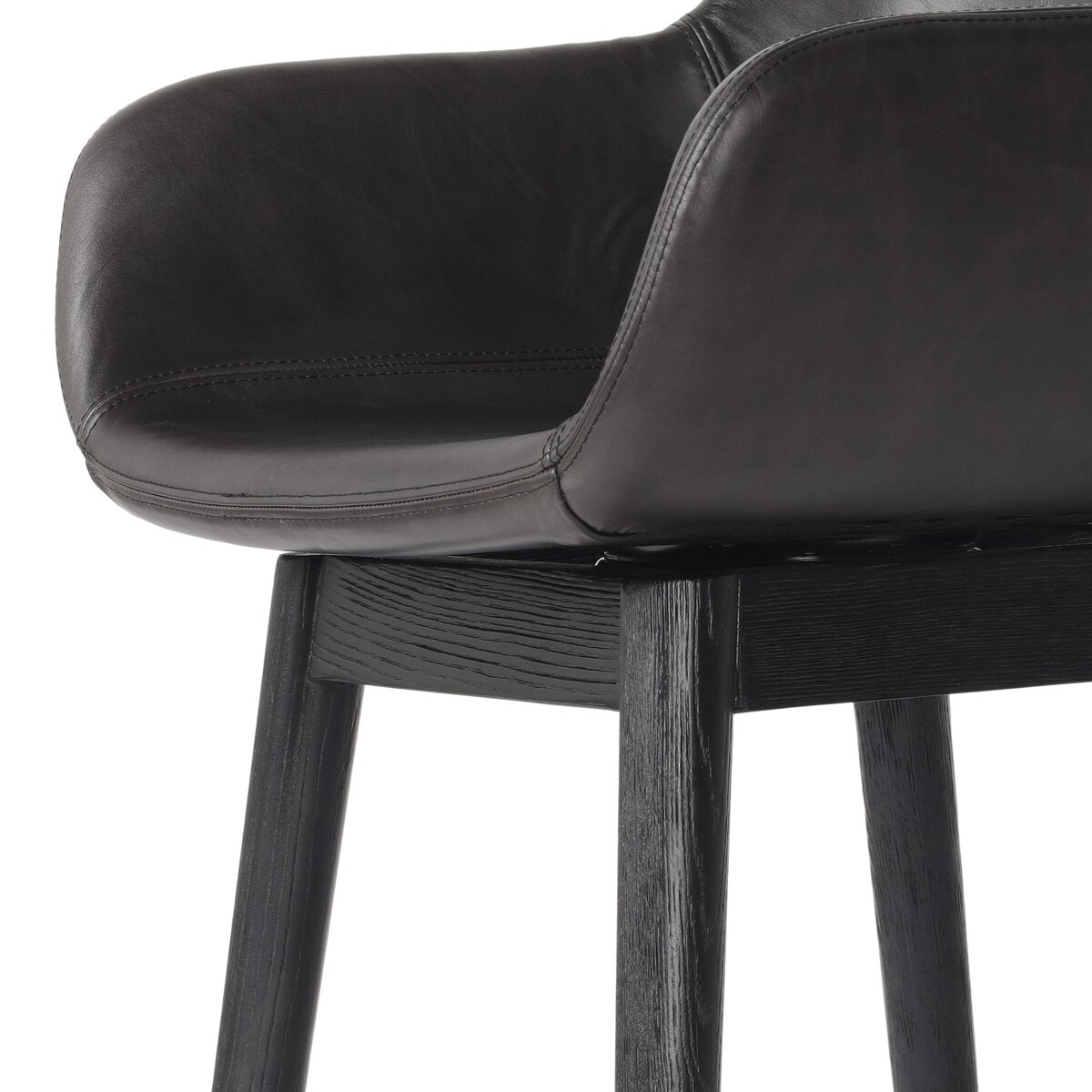 Hannah Swivel Stool | Sonoma Black