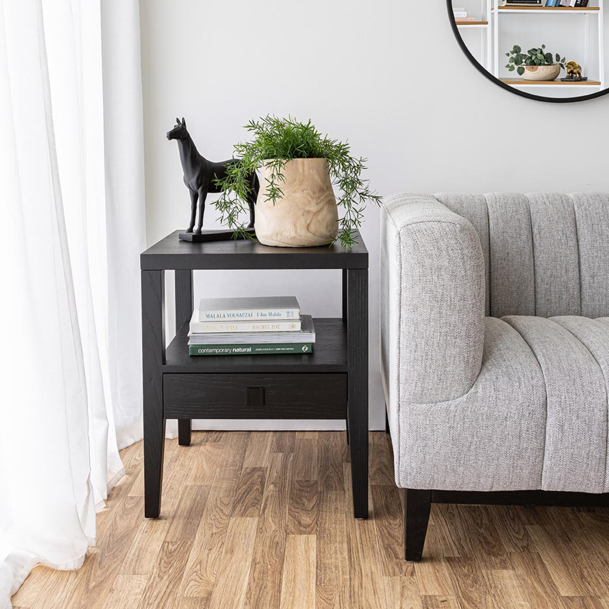 Hara 1 Drawer Nightstand