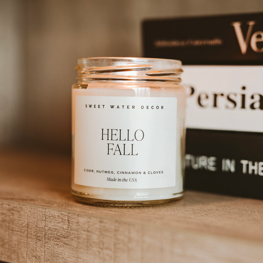 Hello Fall Jar Candle