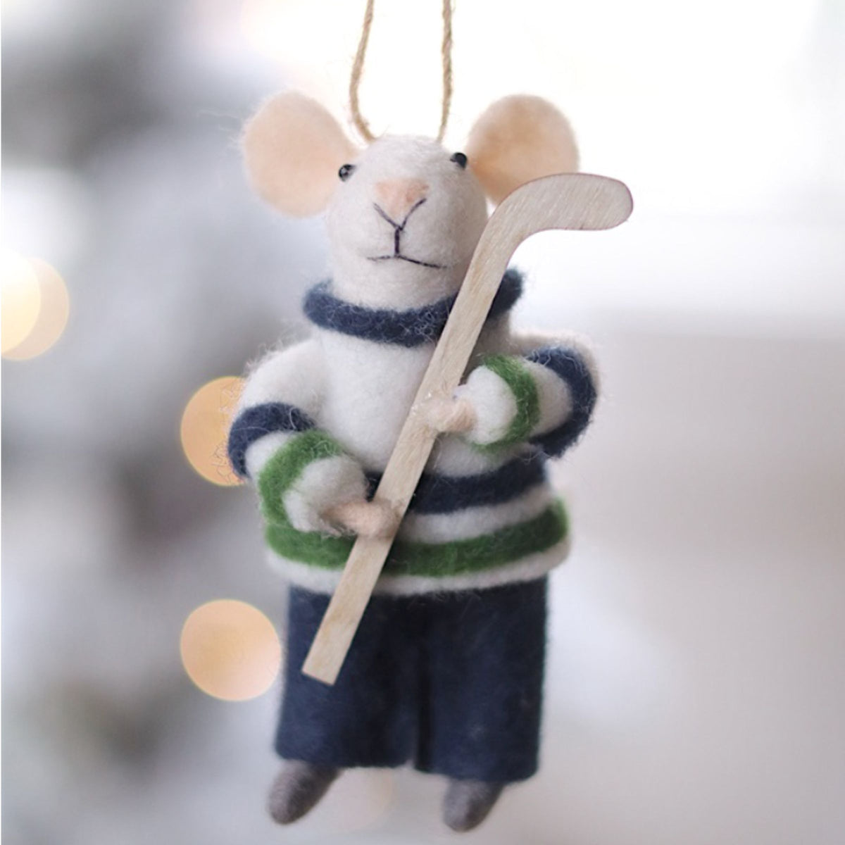 Hockey Hal Mouse Ornament