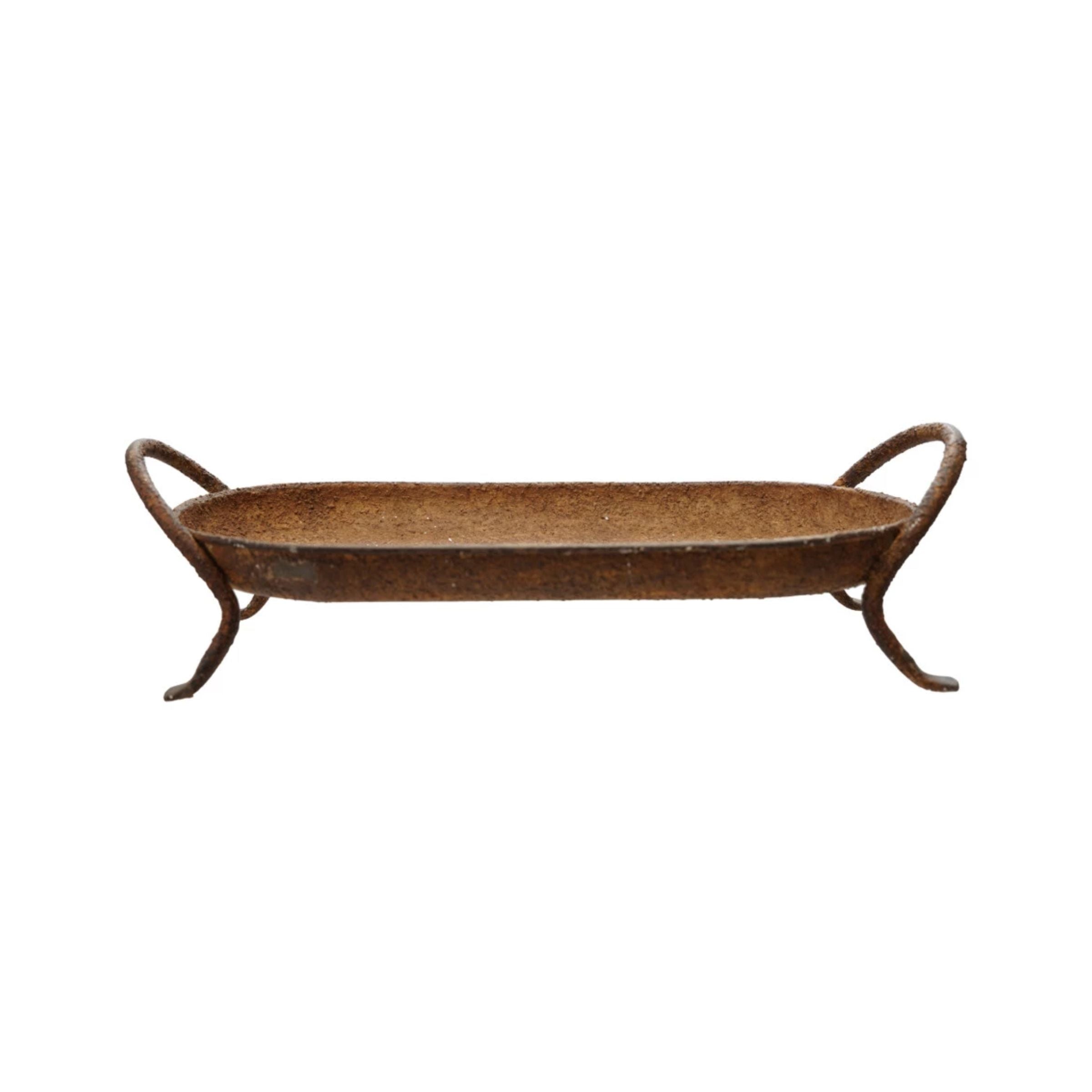 Metal Footed Tray