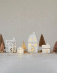 Stoneware Light Up Village | Set of 4
