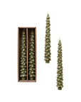 Tree Tapered Candle | Evergreen + Gold