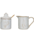 Holiday Stoneware Creamer Set