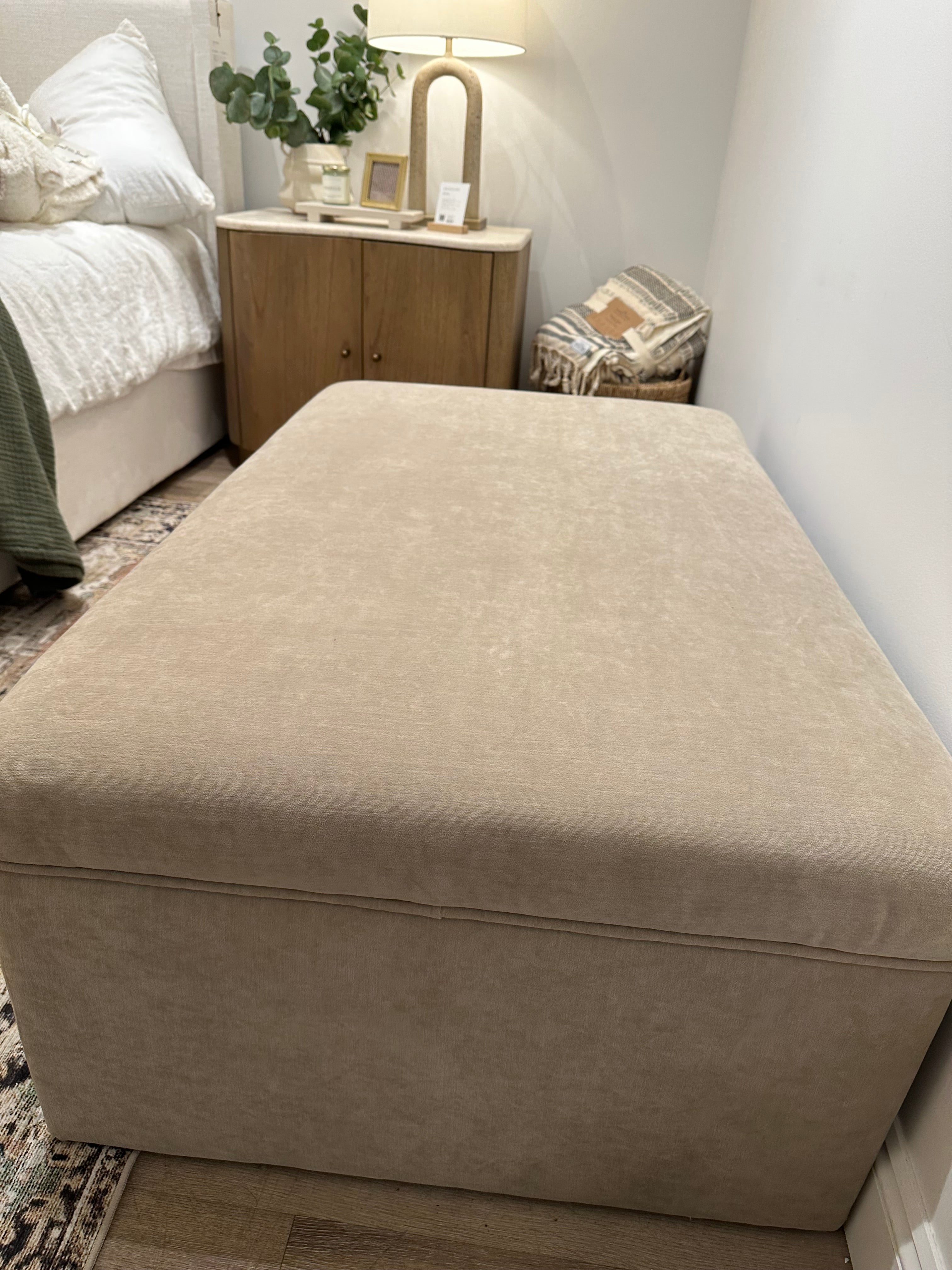 Kent Storage Ottoman | Floor Model