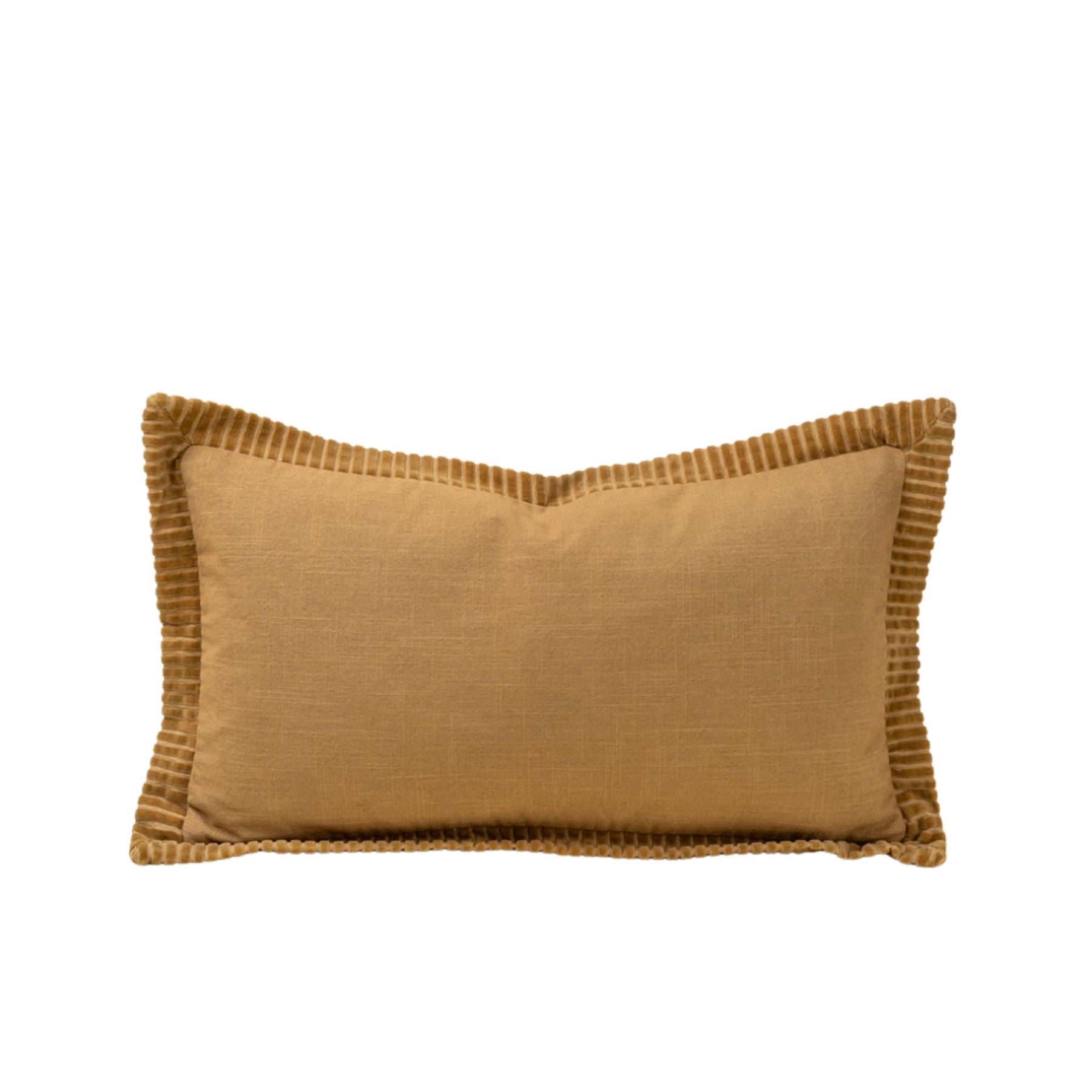 Corded Velvet Edge Pillow | Gold