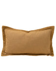 Corded Velvet Edge Pillow | Gold