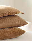 Corded Velvet Edge Pillow | Gold