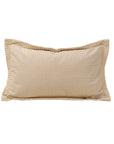 Corded Velvet Edge Pillow | Ivory