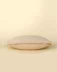 Corded Velvet Edge Pillow | Ivory