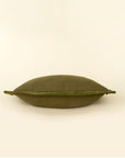 Corded Velvet Edge Pillow | Moss
