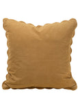 Corduroy Scallop Pillow | Gold