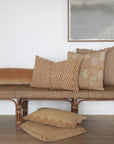 Corduroy Scallop Pillow | Gold