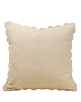 Corduroy Scallop Pillow | Ivory