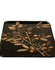 Golden Olive Enameled Tray