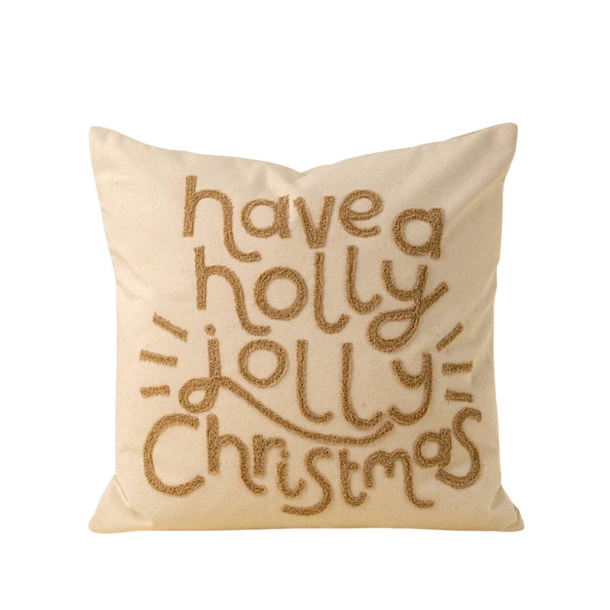 Holly Jolly Christmas Pillow