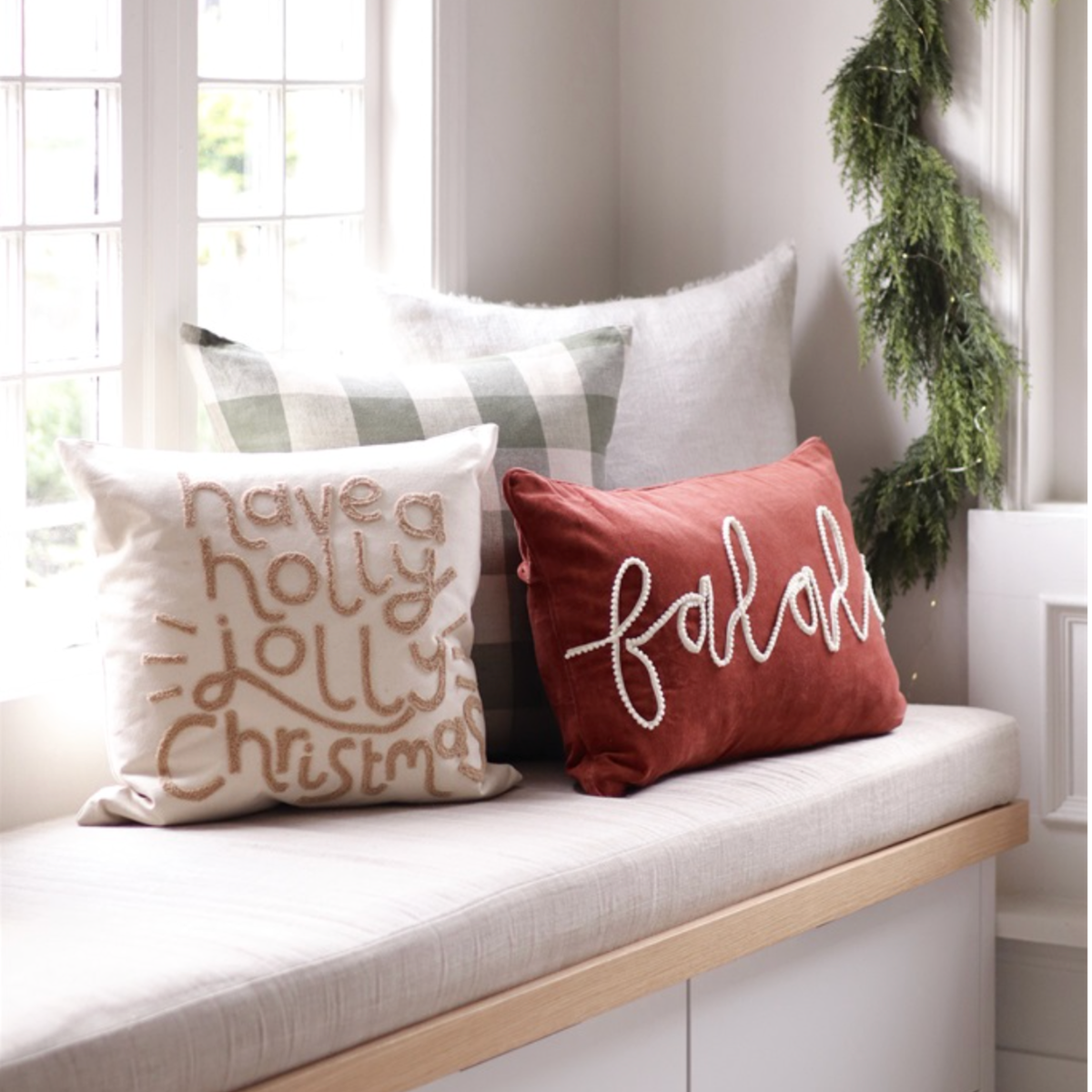 Holly Jolly Christmas Pillow