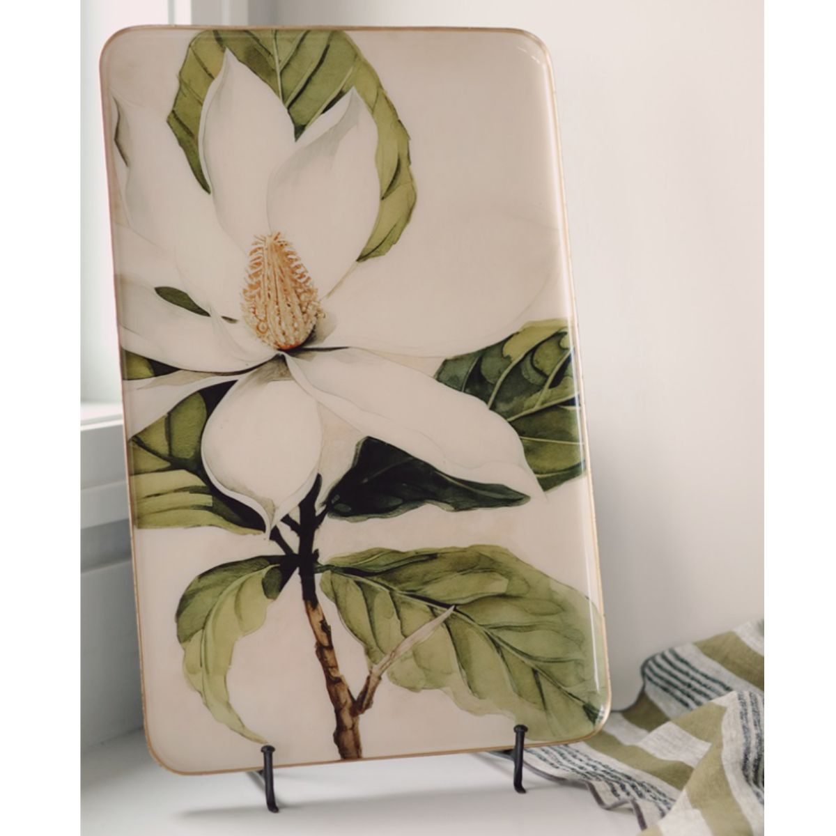 Magnolia Enameled Tray