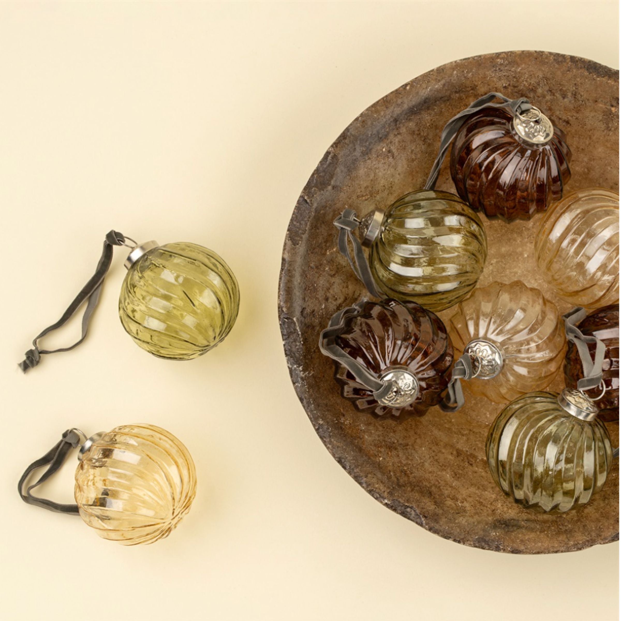 Twisted Holiday Baubles | Set of 9