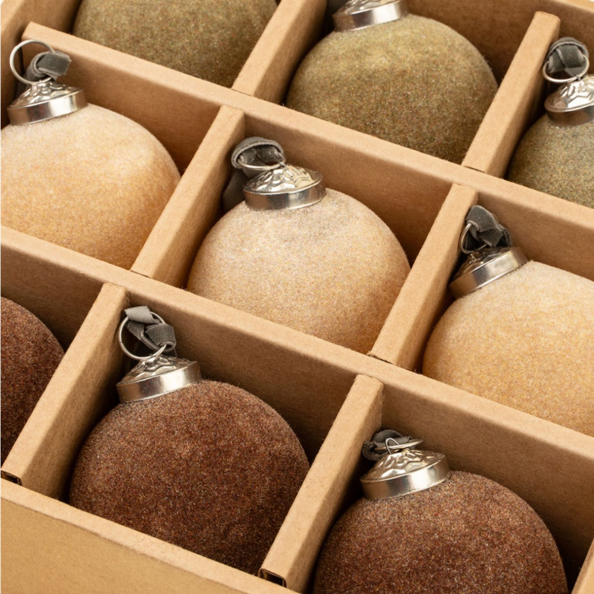 Velvet Holiday Baubles | Set of 9