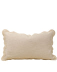 Velvet Scallop Pillow | Ivory