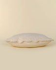 Velvet Scallop Pillow | Ivory
