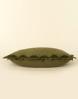 Velvet Scallop Pillow | Moss