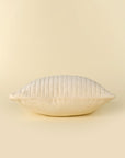 Velvet Stripe Pillow | Cream