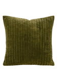 Velvet Stripe Pillow | Moss