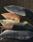 Vera Velvet Pillow Lumbar | Olive