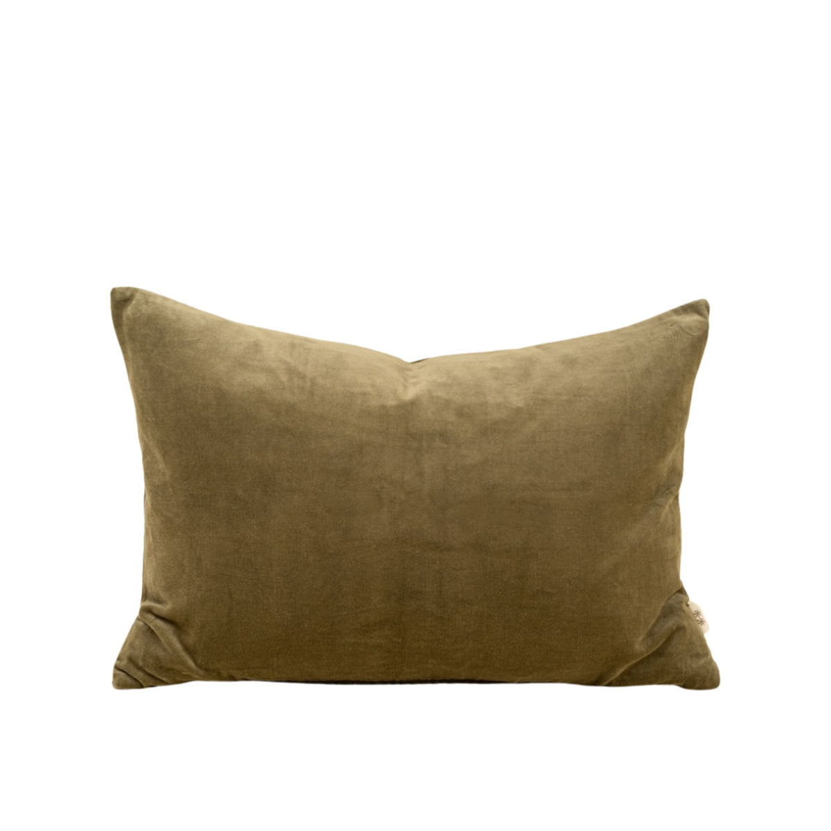 Vera Velvet Pillow Lumbar | Olive