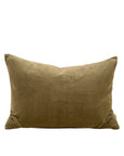 Vera Velvet Pillow Lumbar | Olive