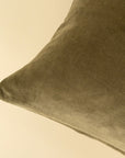 Vera Velvet Pillow Lumbar | Olive