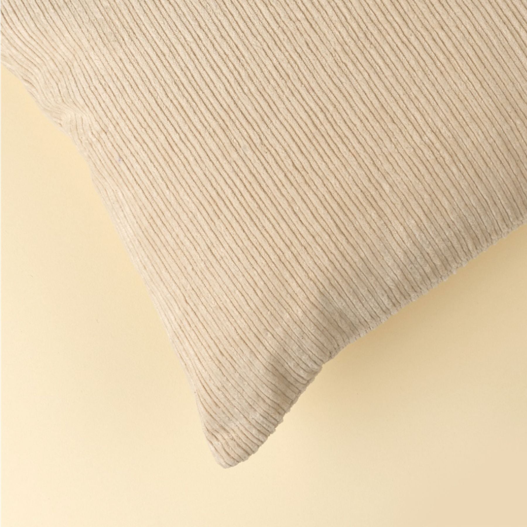 Wide Wale Corduroy Pillow | Ivory