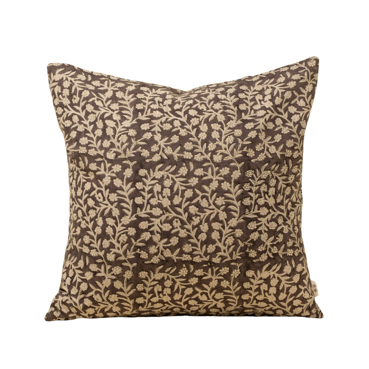 Wildvine Block Print Pillow | Heather